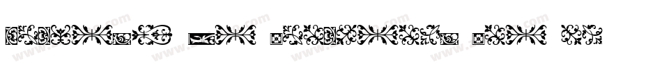 Arabesque Ornaments One MT字体转换